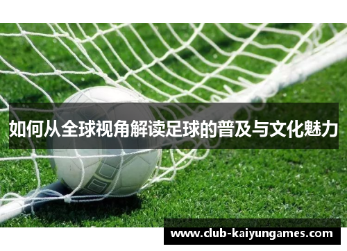如何从全球视角解读足球的普及与文化魅力